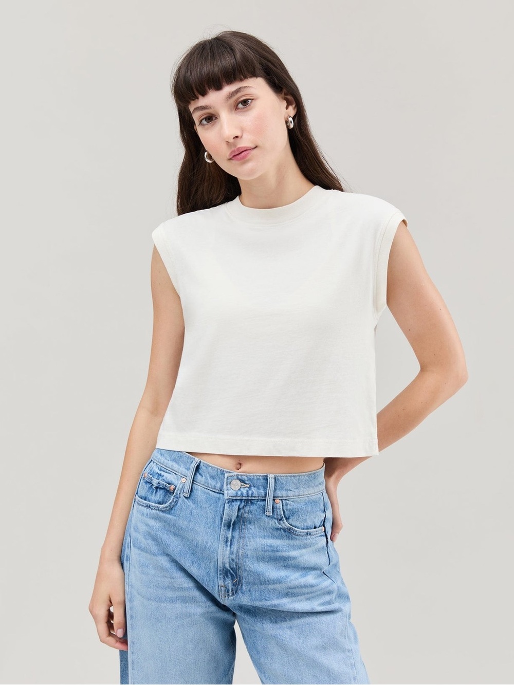 Richer Poorer Relaxed Muscle Tee in Bone